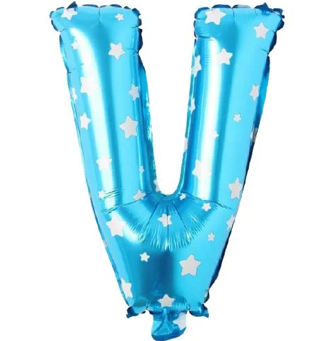 Folyo Balon Mavi V 16 İnç 36 Cm